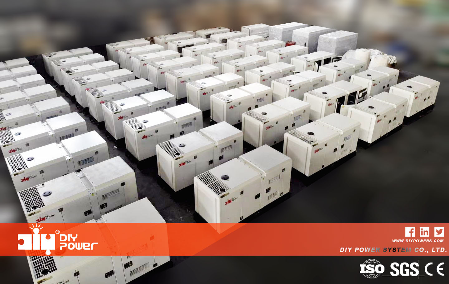 Grupo electrógeno diésel DIY-KF83 ​​KOFO 4RT55-88D 60kW 75kVA 50Hz con motor China Ricardo