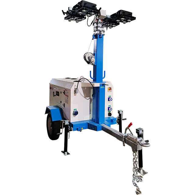 Torre de iluminación LED DLT-10000 6x500W de motor diésel Kohler KDW1003