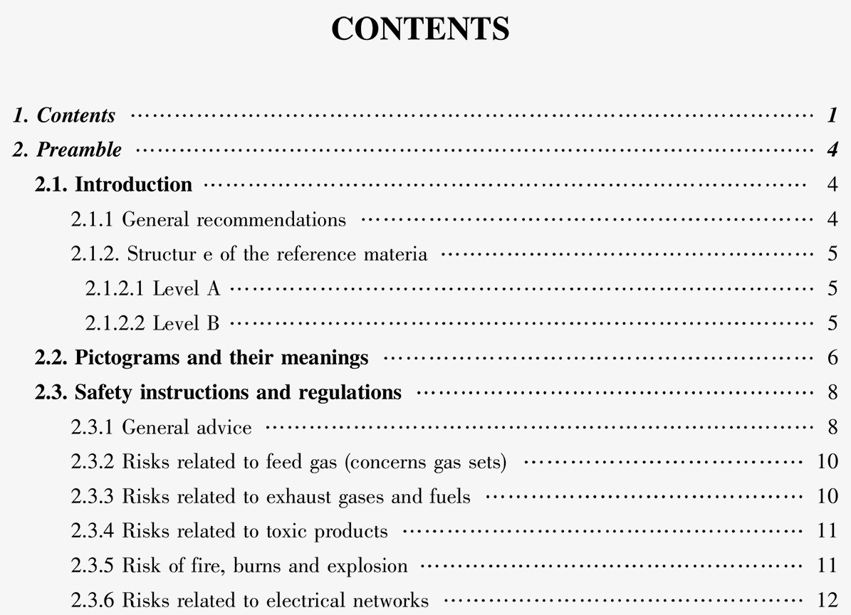 Manual de operación del grupo electrógeno de bricolaje