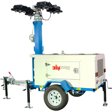 Torre de iluminación LED DLT-10000 6x500W de motor diésel Kohler KDW1003