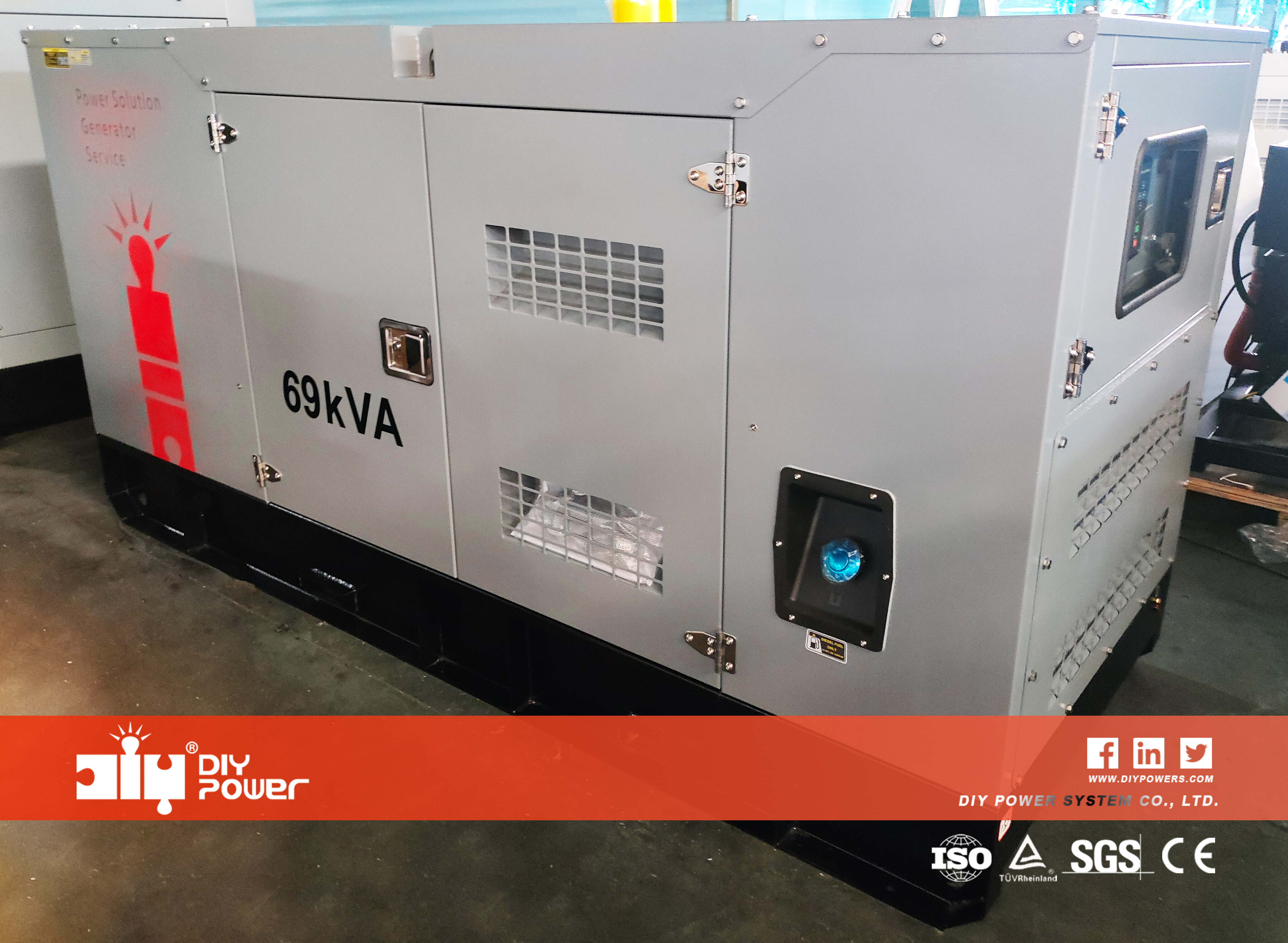 Generador diésel de 69kva