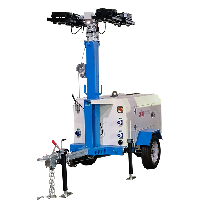 Torre de iluminación LED DLT-10000 6x500W de motor diésel Kohler KDW1003