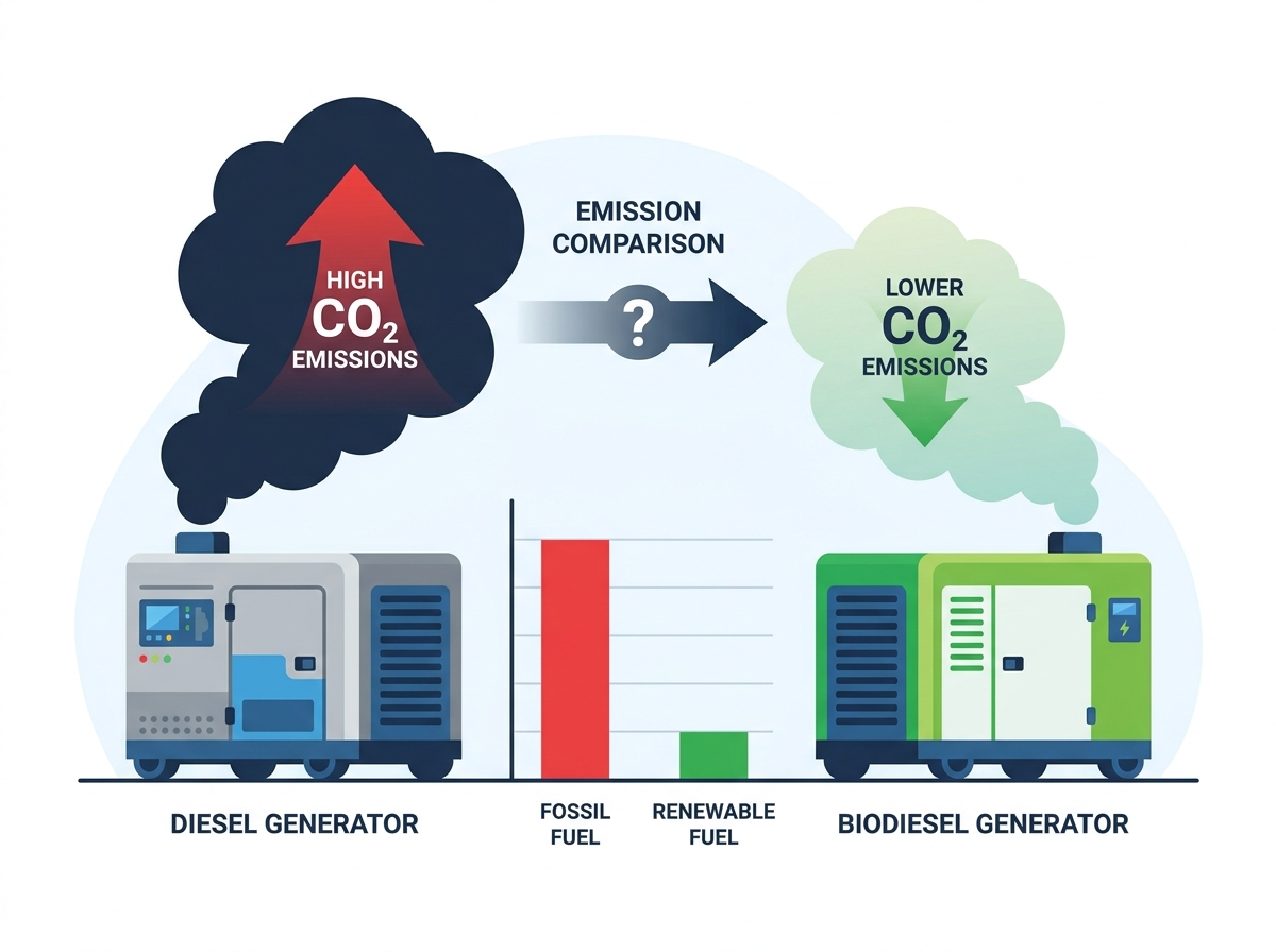 Emisiones de CO2 del generador di&eacute;sel y cumplimiento medioambiental