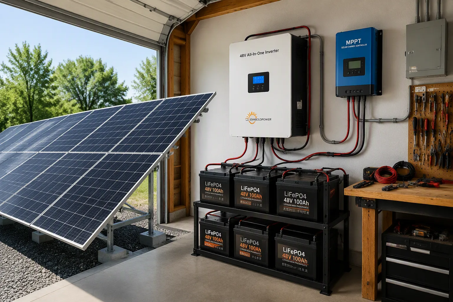 C&oacute;mo construir un generador solar de 5000 vatios